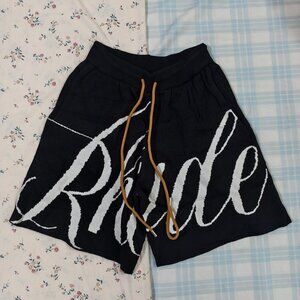 Rhude Black Knit Shorts
